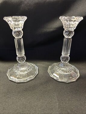 Fifth Avenue Crystal 6” Charleston candlesticks